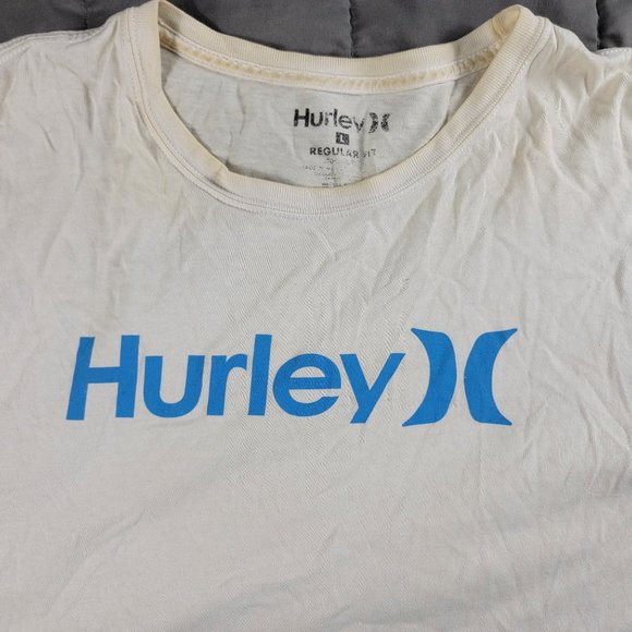 Hurley Mens Large White Shirt One and Only Regular Fit Long Sleeve Casual - Picture 3 of 13